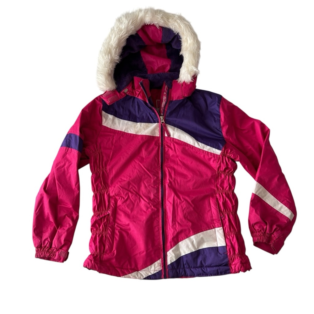 Weatherproof Fuchsia and Violet Coat, Size 14/16